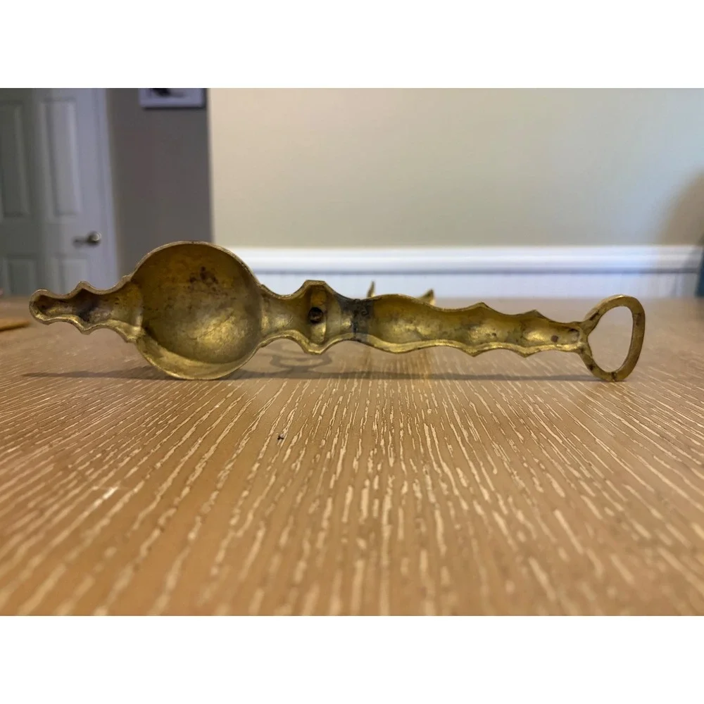 Vintage Brass Wall Sconce Candle Holder Ornate Hanging Taper Candlestick Decor